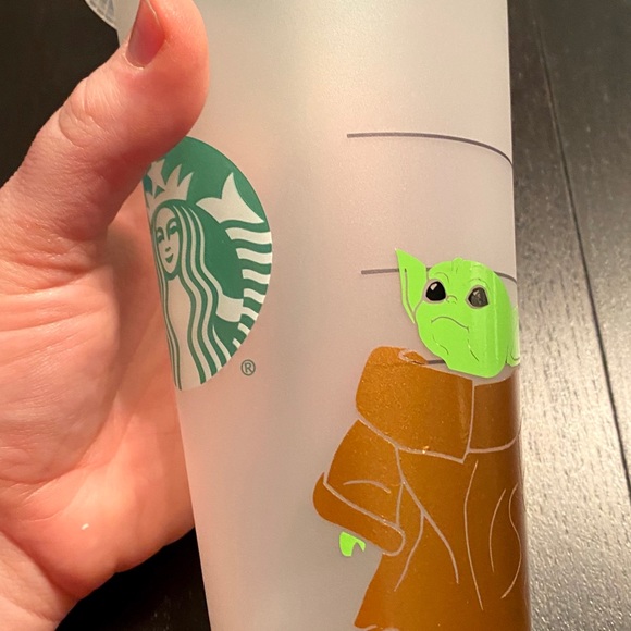 *Sold*Baby Yoda Starbucks Reusable Cold Cup - Picture 5 of 5